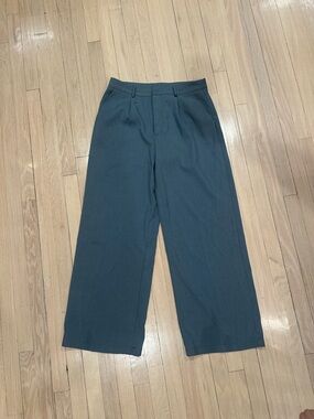CIDER Wide Leg Dress Pants in Teal